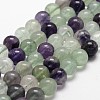 Natural Fluorite Bead Strands G-G735-24-10mm-AB+-1