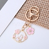 Alloy Enamel Pendants Keychain KEYC-PW0002-102A-2