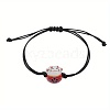 Cute Porcelain Lucky Cat Braided Bead Bracelets DE1340-1