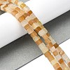 Natural Golden Silk Jade Beads Strands G-C135-E01-01-2