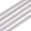 201 Stainless Steel Curb Chains CHS-L017-22F-1