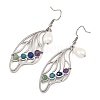 201 Stainless Steel Dangle Earrings for Women EJEW-JE07501-02-4