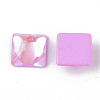 Transparent K9 Glass Cabochons GGLA-S052-10x10-223MI-3