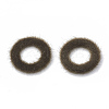 Faux Mink Fur Covered Linking Rings X-WOVE-N009-07D-1