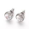 304 Stainless Steel Stud Earrings EJEW-F182-A08-1