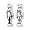 Tibetan Style Alloy Soldier Pendants X-TIBEP-GC160-AS-RS-1