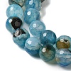 Dyed & Heated Natural Agate Beads Strands G-P539-G01-4