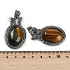 Natural Tiger Eye Pendants G-I370-09AS-09-3