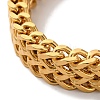 PVD Vacuum Plating 201 Stainless Steel Wheat Chain Bracelets for Women Men BJEW-H612-06C-G-2