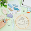 DIY Coaster Punch Needle Embroidery Starter Kits for Beginners DIY-WH20095-003D-3