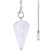 Natural Quartz Crystal Dowsing Pendulums G-PW0007-006A