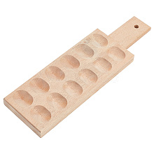 Rectangle Wooden 12 Egg Holes Storage Tray ODIS-WH0030-27