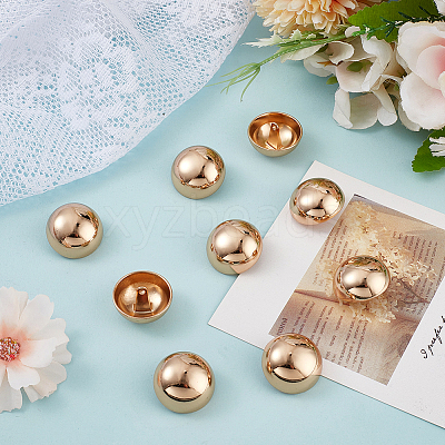 1-Hole Zinc Alloy Buttons FIND-MA0001-18B-G-1