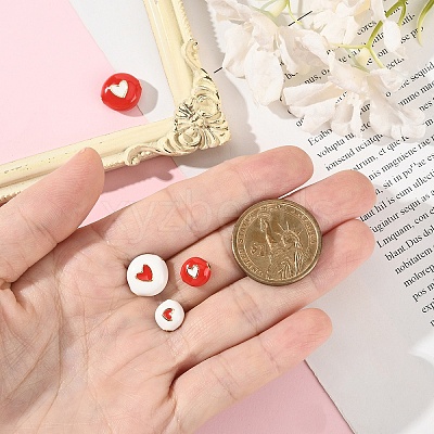4Pcs 4 Styles Brass Enamel Beads KK-YW0003-01-1