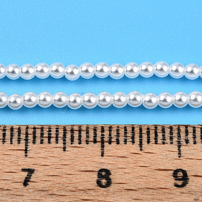 Baking Paint Pearlized Glass Pearl Bead Strands HY-N002-2mm-A12-1