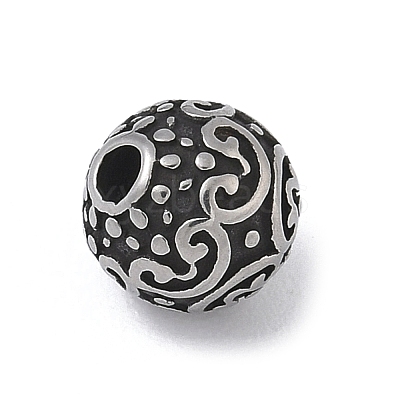 304 Stainless Steel Beads STAS-H238-08F-AS-1