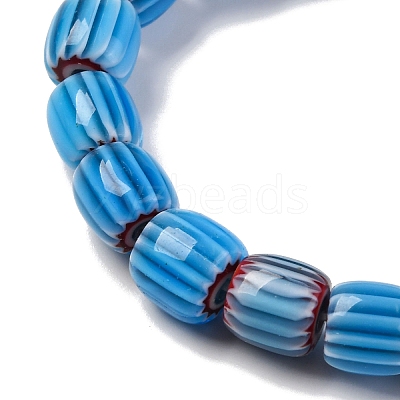 Handmade Lampwork Chevron Beads Strands X-LAMP-K041-01B-07-1