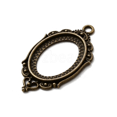 Vintage Tibetan Style Alloy Pendant Cabochon Bezel Open Back Settings LS-TIBEP-M018-40AB-NF-1