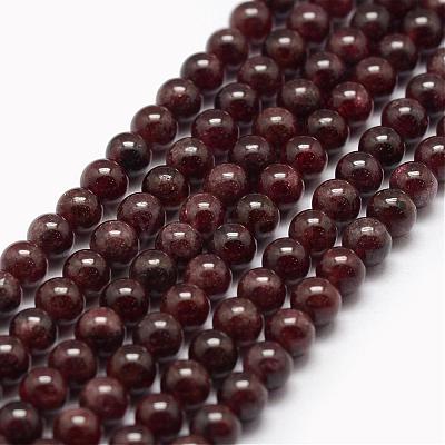 Natural Garnet Bead Strands G-P217-33-4mm-1