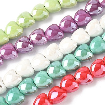 Handmade Porcelain Beads Strands PORC-Z002-02-1
