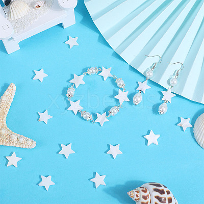 2 Strands Natural Freshwater Shell Beads Strands SHEL-SC0001-36A-1