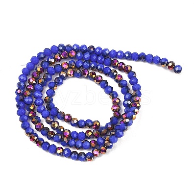 Electroplate Glass Beads Stradns EGLA-H114-02B-12-1