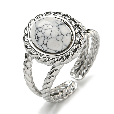304 Stainless Steel Open Cuff Rings RJEW-C079-13P-01-1