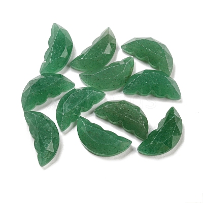 Natural Green Aventurine Butterfly Wing Cabochons G-D078-02E-1