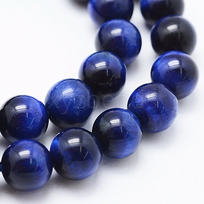 Natural Tiger Eye Beads Strands G-F561-10mm-B02-1