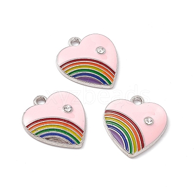 Alloy Enamel Pendant ENAM-H039-07P-D-1