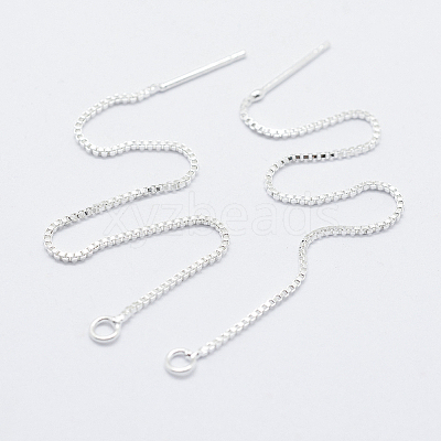 Brass Stud Earring Findings KK-K220-01A-S-1