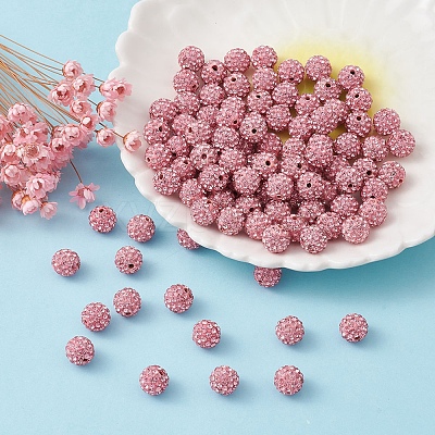 Pave Disco Ball Beads RB-YW0001-10B-1