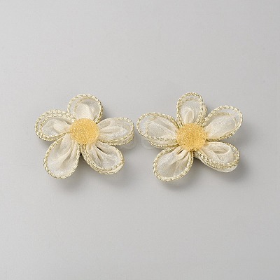 Lace & Plastic Detachable Shoe Buckle Clips FIND-WH0423-74A-1