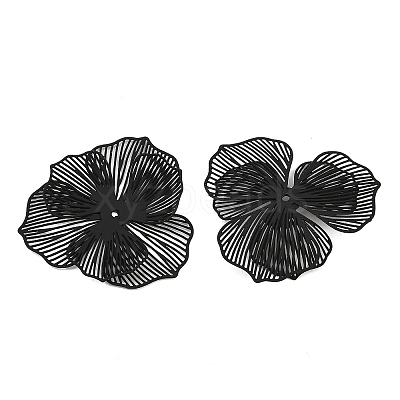 Spray Painted Iron Bead Caps IFIN-Z004-02A-1