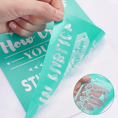 Self-Adhesive Silk Screen Printing Stencil DIY-WH0173-001-G-1
