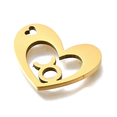 201 Stainless Steel Pendants STAS-A116-01G-02-1