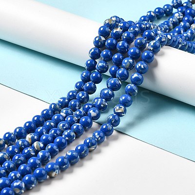 Synthetic Turquoise and Sea Shell Assembled Beads Strands G-D482-01D-03-1