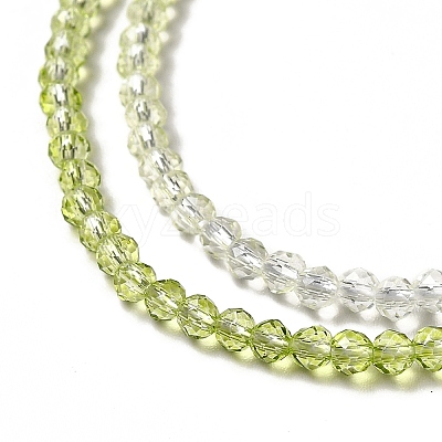 Transparent Gradient Color Glass Beads Strands X1-GLAA-H021-01B-25-1