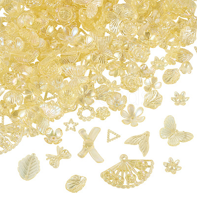 182Pcs 100G Transparent Acrylic Beads OACR-TA0003-69B-1