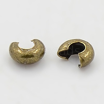 Iron Crimp Beads Covers IFIN-H029-AB-1