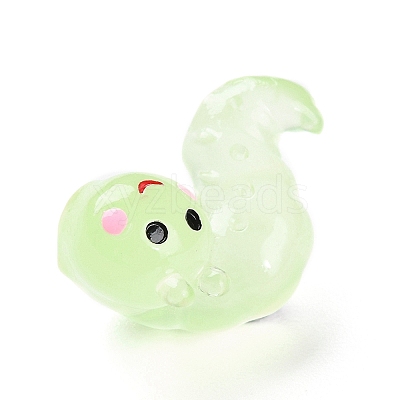 Luminous Resin Worm Ornament DJEW-R011-01B-02-1