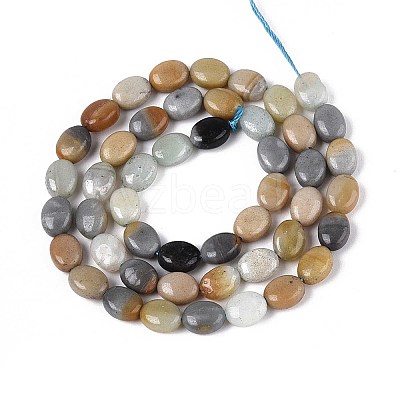 Natural Flower Amazonite Beads Strands G-T142-29-1