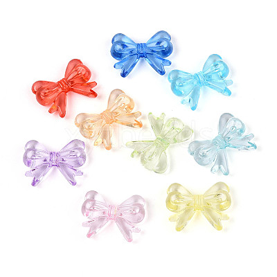 Transparent Acrylic Beads X-OACR-N143-03-1