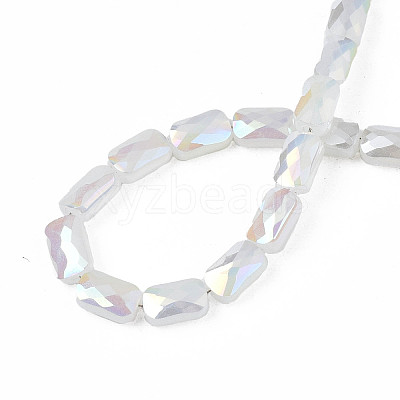 Electroplate Glass Beads Strands X-EGLA-N002-25-E02-1
