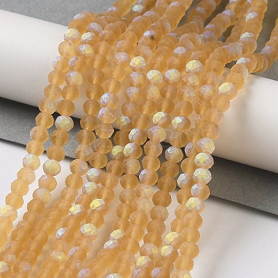 Transparent Glass Beads Strands LS-EGLA-A034-T4mm-MB23-1