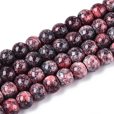 Baking Paint Glass Beads Strands DGLA-N016-6mm-04-1