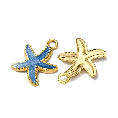 304 Stainless Steel Enamel Pendants STAS-L299-19G-05-1