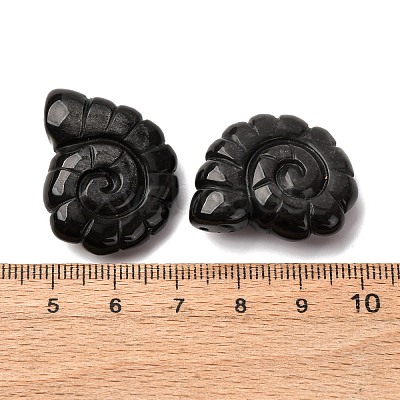 Natural Silver Sheen Obsidian Pendants G-NH0065-01K-1