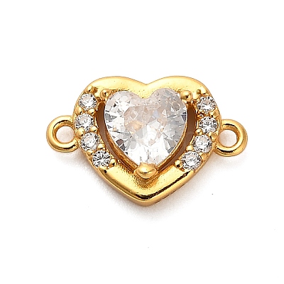 925 Sterling Silver Micro Pave Cubic Zirconia Connector Charms STER-U009-03G-03-1
