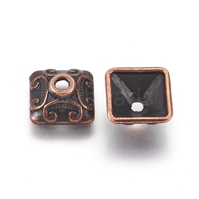 Tibetan Style Alloy Bead Caps X-RLF0893Y-1